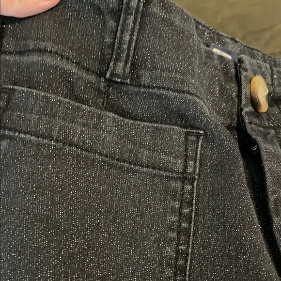 Anthropologie Maeve Sparkle Wide Leg Crop Jeans - Picture 6 of 7